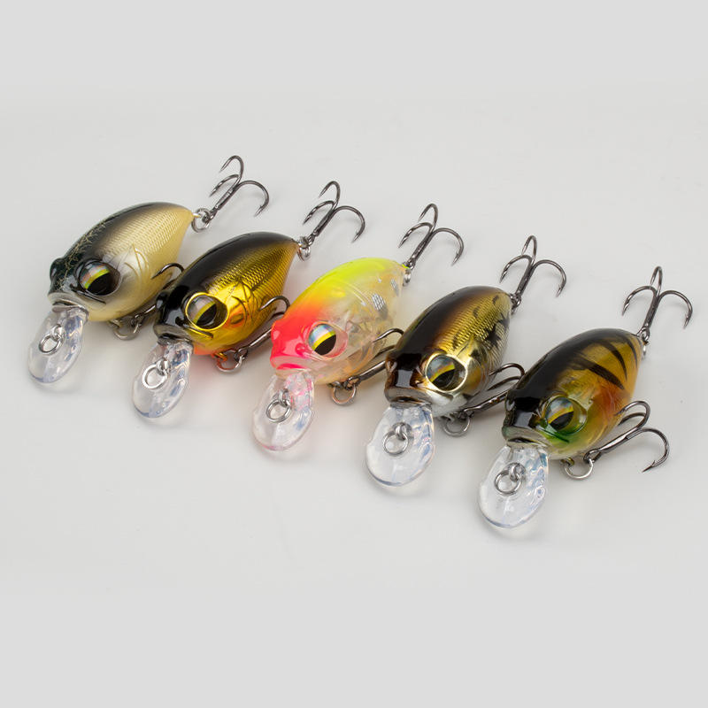 CHEERY8.8g/43mm Crank Lure with Treble Hooks ABS Material for Bass Trout Pike & Carp Saltwater & Freshwater Fishing · Original source photograph · specifications to confirm