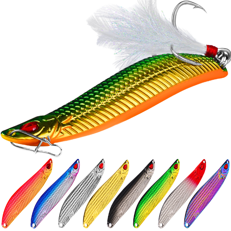 10g Artificial Metal Spoon Long Throw Bait Fishing Lure S-shape Jigging for Trout Saltwater Fish & Pike · Original source photograph · specifications to confirm