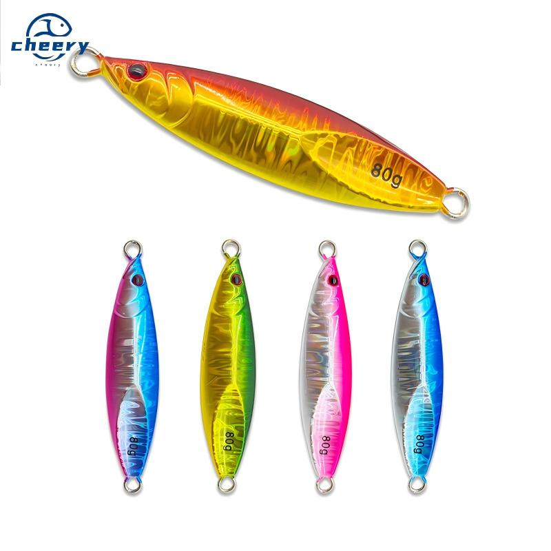 CHEERY Wholesale Mackerel Metal Lure Iron Plate Bait Slow Shake Shore Casting Long-Range Jig 40g 60g 80g 100g · Original source photograph · specifications to confirm