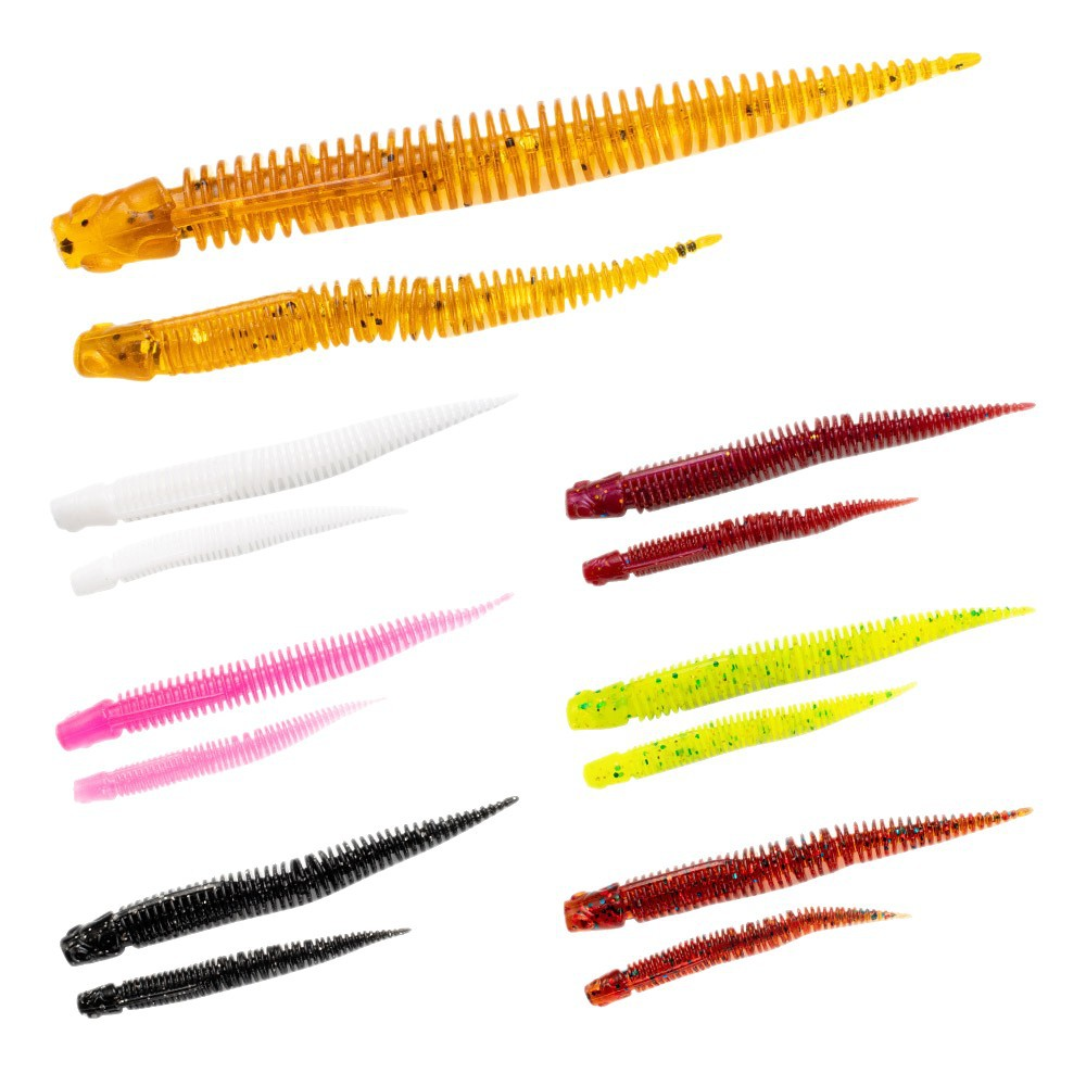 Cheery PVC Needle Tail Soft Bait Lure Thread Reverse Fishing Simulation Fishing Perch Mandarin Fish Beak Texas · Original source photograph · specifications to confirm