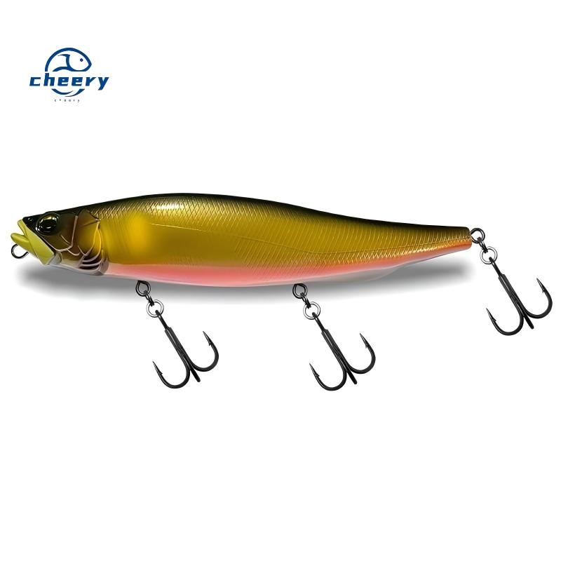 CHEERY Artificial Hard Bait Lure Stainless Steel Wire Floating Pencil 22cm 130g 16 Colors Fishing Golden Eye Bass Peacock · Original source photograph · specifications to confirm