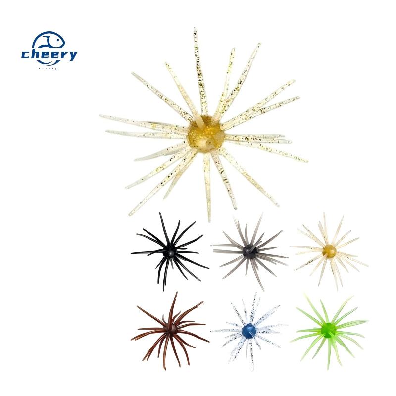 CHEERY Factory New Soft Bait Bionic Sea Urchin Stainless Steel Luya Fine Packaging Bass Mandarin Fish Black Pit Special Fake · Original source photograph · specifications to confirm