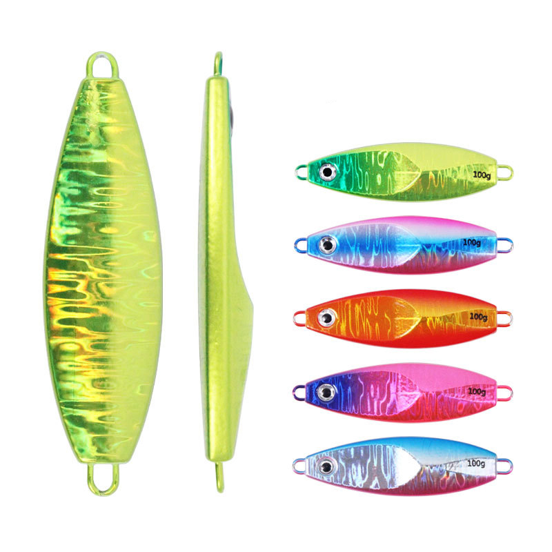 Guosong Metal Jigs 40/60/80/100g Double Hooks Jig Baited Jigs Lure · Original source photograph · specifications to confirm