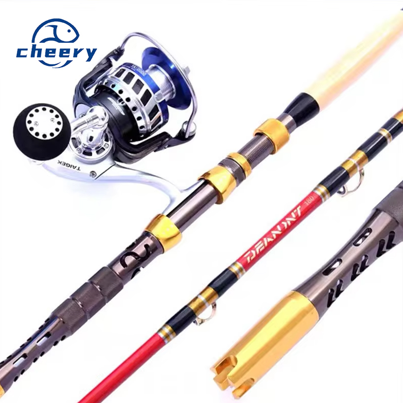 CHEERY Deep Sea Boat Fishing Rod Stainless Steel Iron Plate Towing Anchor Spinning Wheel Set for Saltwater Fish · Original source photograph · specifications to confirm