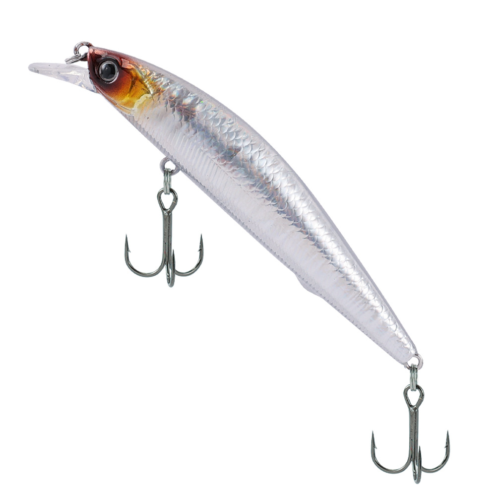 Shark Skimmer 7g-12.5g Floating Minnow Long Casting Lure Bait Metal Powdery Live Bait with Hooks Wild Fishing · Original source photograph · specifications to confirm
