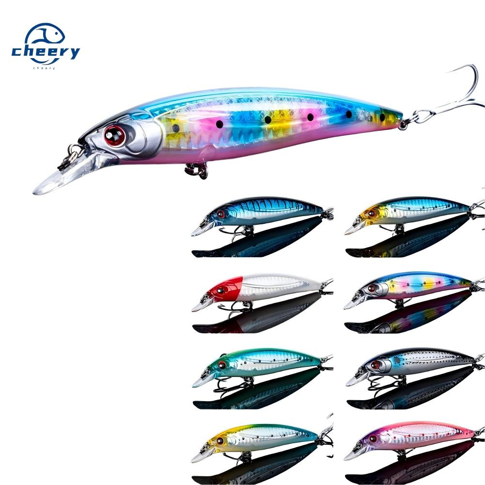 CHEERY New Arrival Hot Sell 100mm 13.6g Silicone Artificial Hard Fishing Lure Minnow for Marlin & Pike Sea Fishing · Original source photograph · specifications to confirm