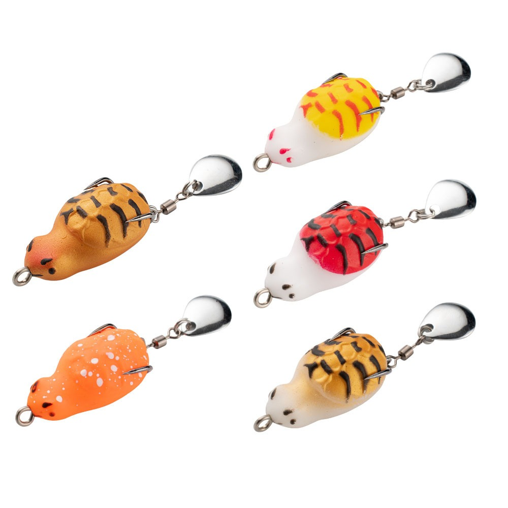 Cheery Wholesale Thai Frog Bait Mini 3cm 4.7g High Bionic Soft Bait Frog Fishing Lure Double Hook Floating Lures Fishing Lure · Original source photograph · specifications to confirm
