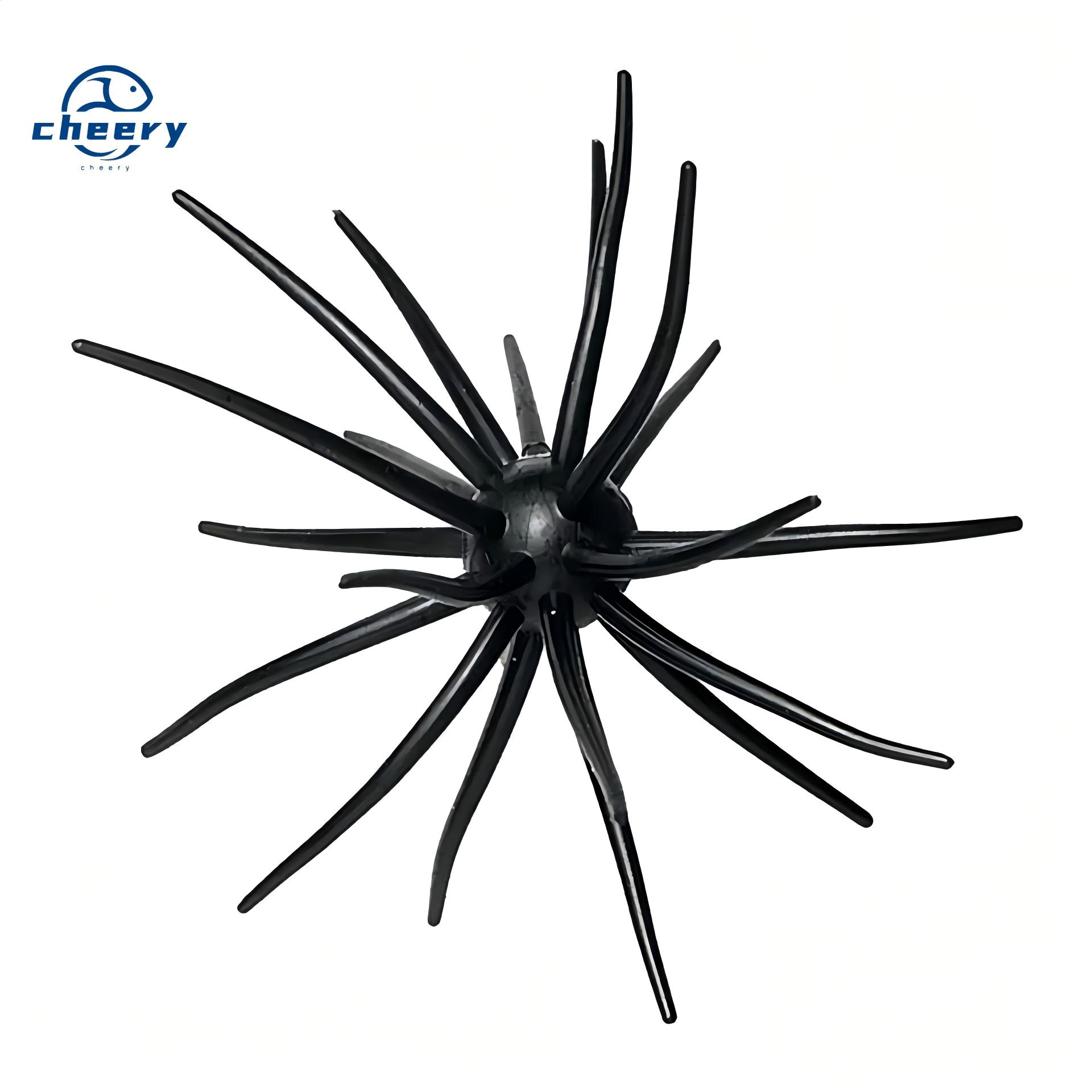 Cheery Sea Urchin Printed TPE Artificial Soft Bait Topwater Midwater Float Fishing Target Species Bass Snapper Marlin Pike · Original source photograph · specifications to confirm