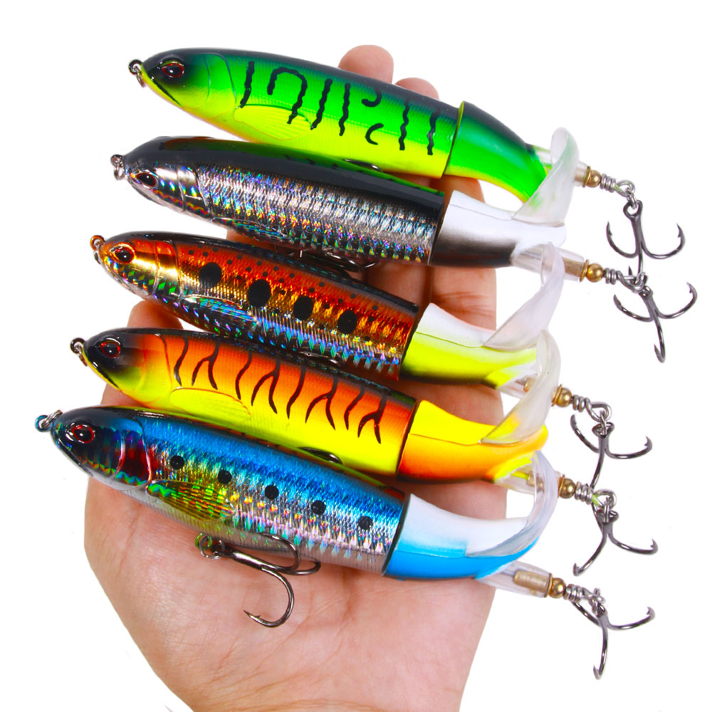 HENGJIA 37g/14cm Hard Plastic Topwater Pencil Lure Wobbler Walking Stick Bait Big Game Pencil Fishing Lure · Original source photograph · specifications to confirm