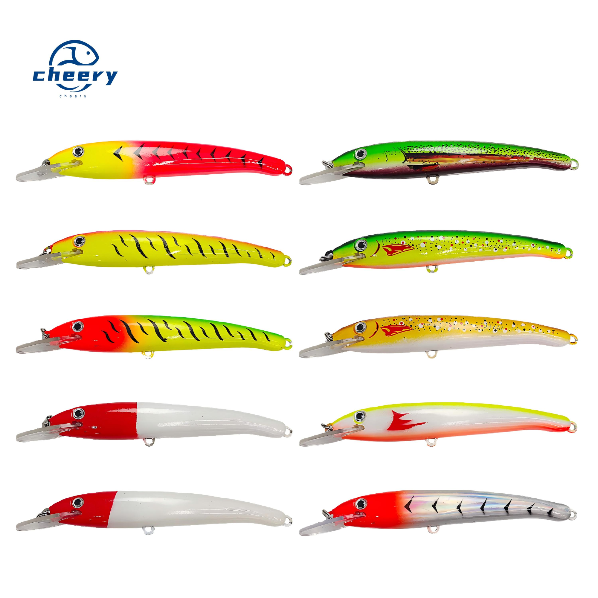 CHEERY High Quality Long Throw PVC Lure Bait Ringing Beads 18cm Newcomers Hot Fishing Baits for Carp Ocean Boat Fishing Minnow · Original source photograph · specifications to confirm