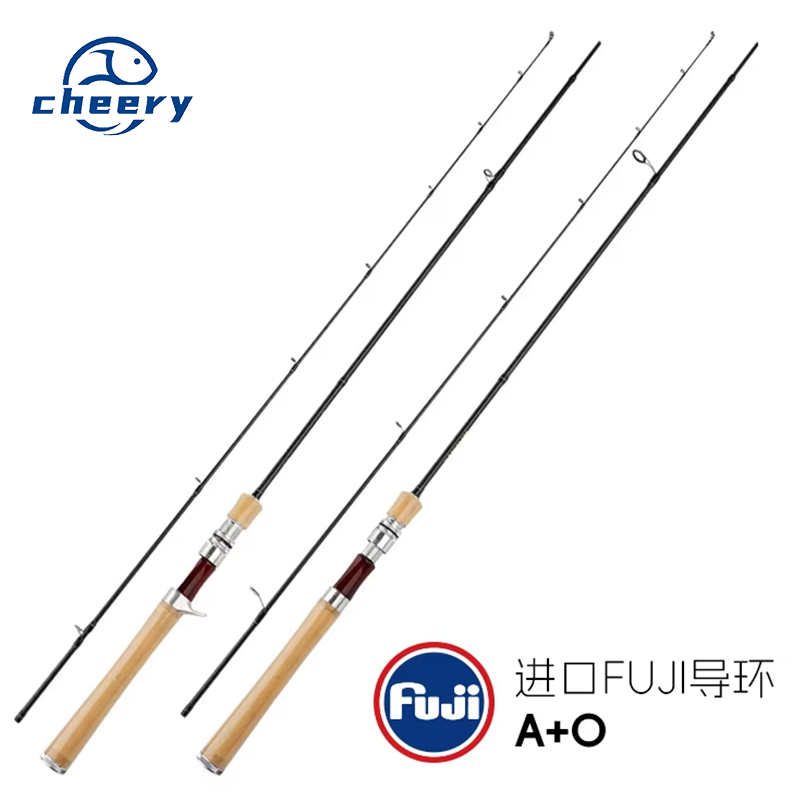 CHEERY Fisherman Catching Chixi Luya Rod Ultra Light Carbon Soft Tune Straight Handle Stream 3.9m Fuji Guide Ring · Original source photograph · specifications to confirm