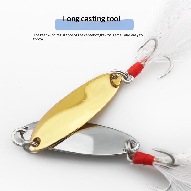 Crankbait Lure Zinc Alloy Sequin Barbless Bait for Sea Bass Freshwater Saltwater Fishing · Original source photograph · specifications to confirm