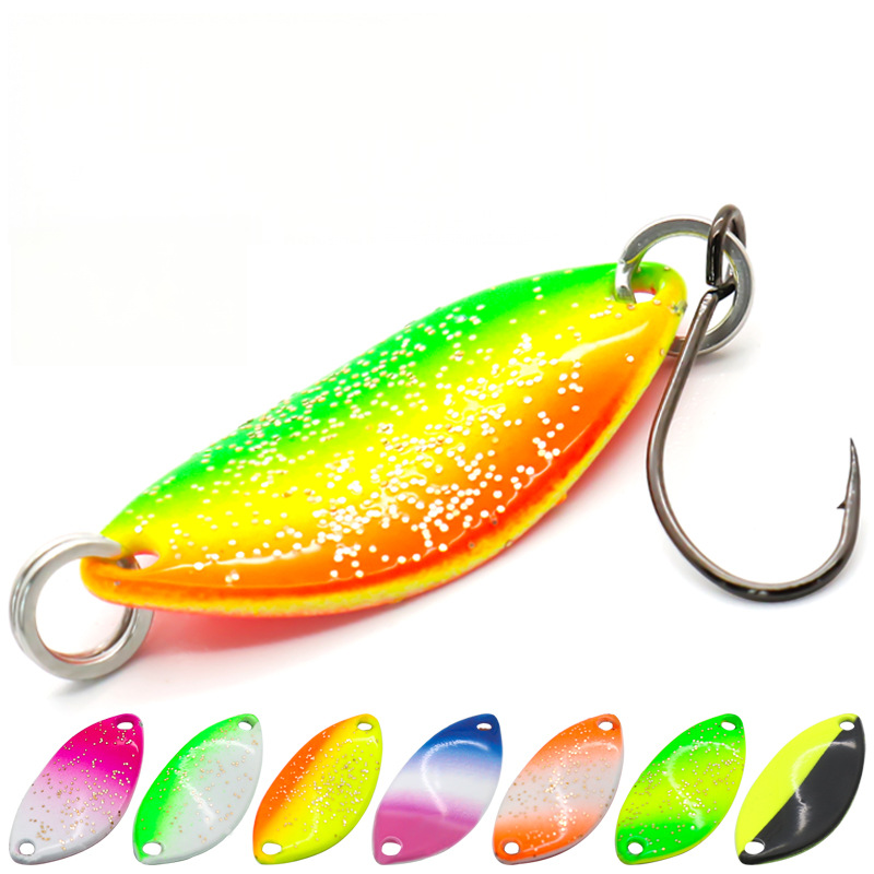 Lexin Luya Copper Live Bait Bionic Spoon with Hooks for Trout Stream Use · Original source photograph · specifications to confirm