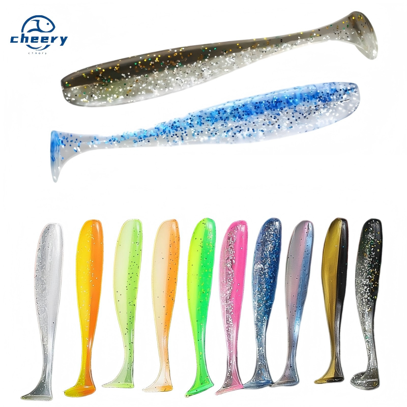 25pcs 50pcs 100pcs 6cm 7cm 9.5cm Soft Fishing Lure Set Lead Head Hook Set 10 Colors T Tail Bionic Artificial Soft Baits · Original source photograph · specifications to confirm