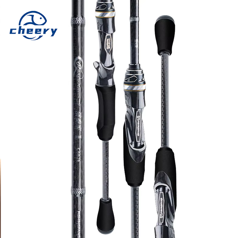 Cheery Fishing Fan Player Universal Lure Rod Long-Distance Throwing Carbon Fishing Rod Fuji SIC Ring Titanium Alloy Fishing · Original source photograph · specifications to confirm