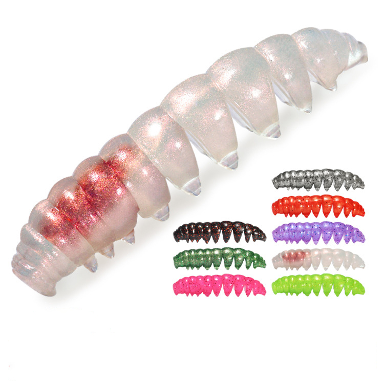 Floating Poor Worm TPR 5cm 7cm 11pcs/bag Good Elasticity Plastic Artificial Soft Bait Saltwater Fishing Soft Lure · Original source photograph · specifications to confirm