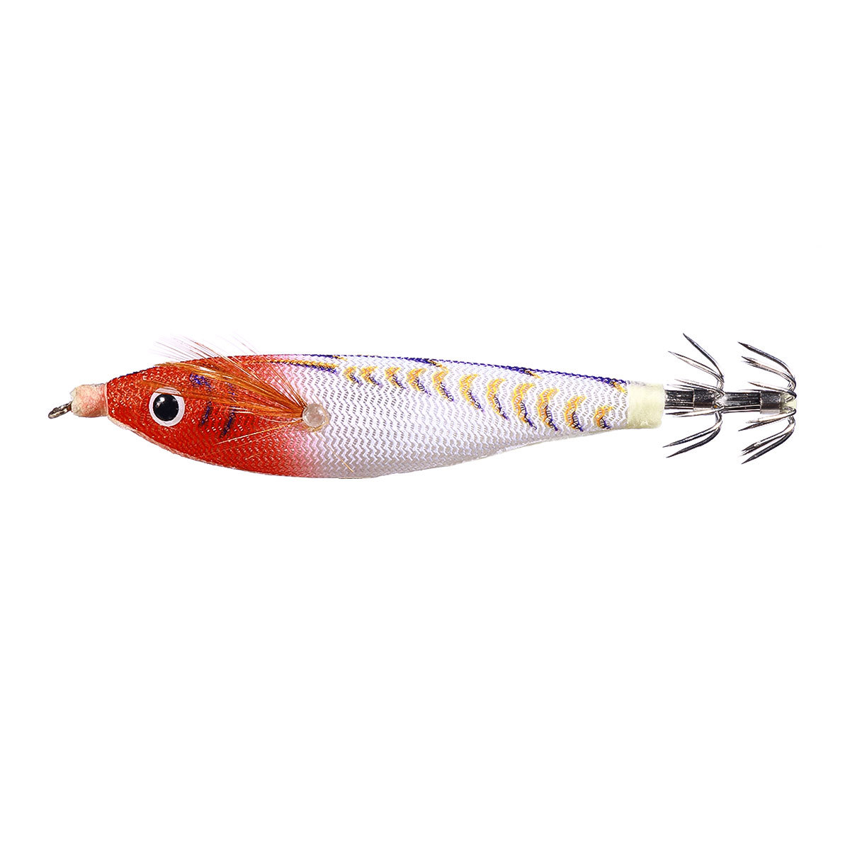 For New Model Luminous Simulation Shrimp Sea Fishing Squid Horizontal Stainless Steel Artificial Soft Bait Boxed Lure · Original source photograph · specifications to confirm