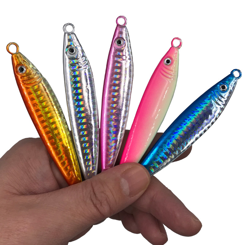 Pave the Way Tulu Outdoor Lure Shore Casting Small Iron Plate Lead Fish Bait Luminous 40g 60g 80g Snakehead Spanish Mackerel · Original source photograph · specifications to confirm