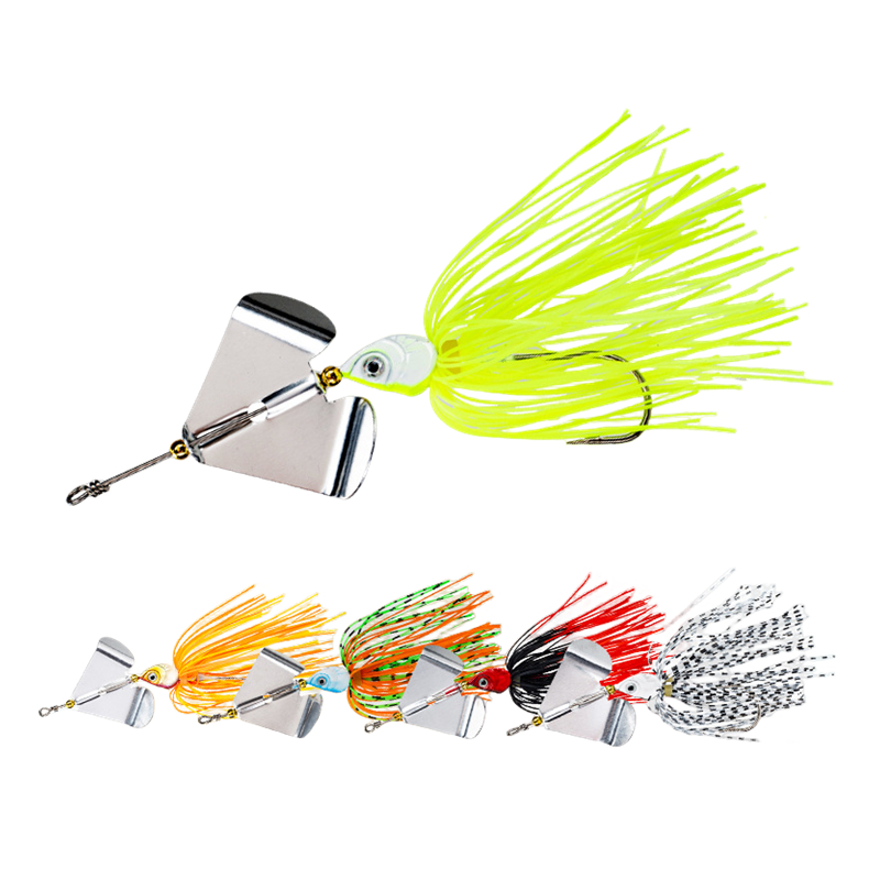 New Drop Shaped Lead Hook in Stock 13g Metal OPP Bag 3D Eyes 13g Artificial Skirt Lure Spinner Baits for River Fishing 5 Colors · Original source photograph · specifications to confirm