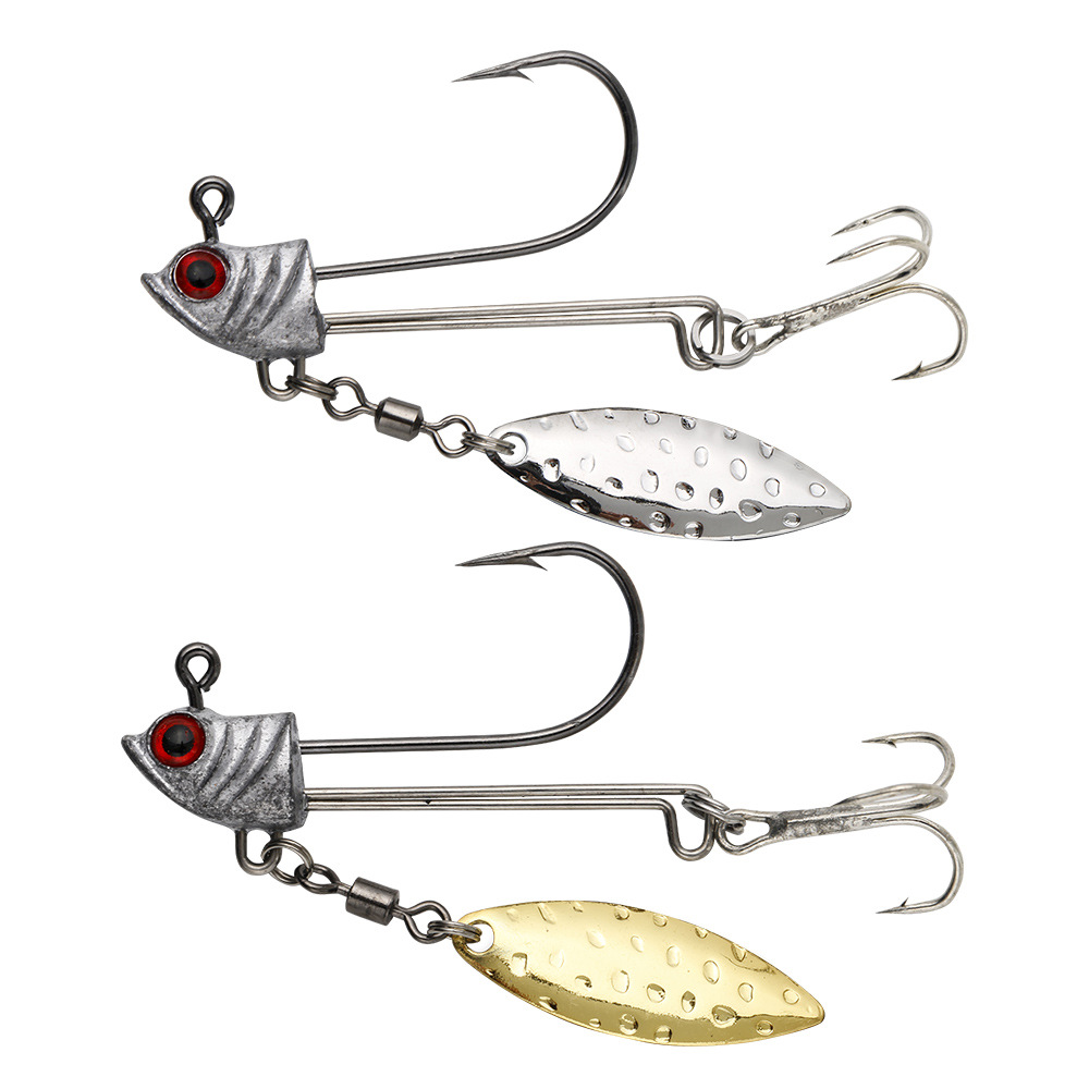 Wholesale 3D Eyes 7.2g 9.2g 16.4g High Carbon Material Fishing Lead Jig Head with Spoon Blade for Soft Worms Lure · Original source photograph · specifications to confirm
