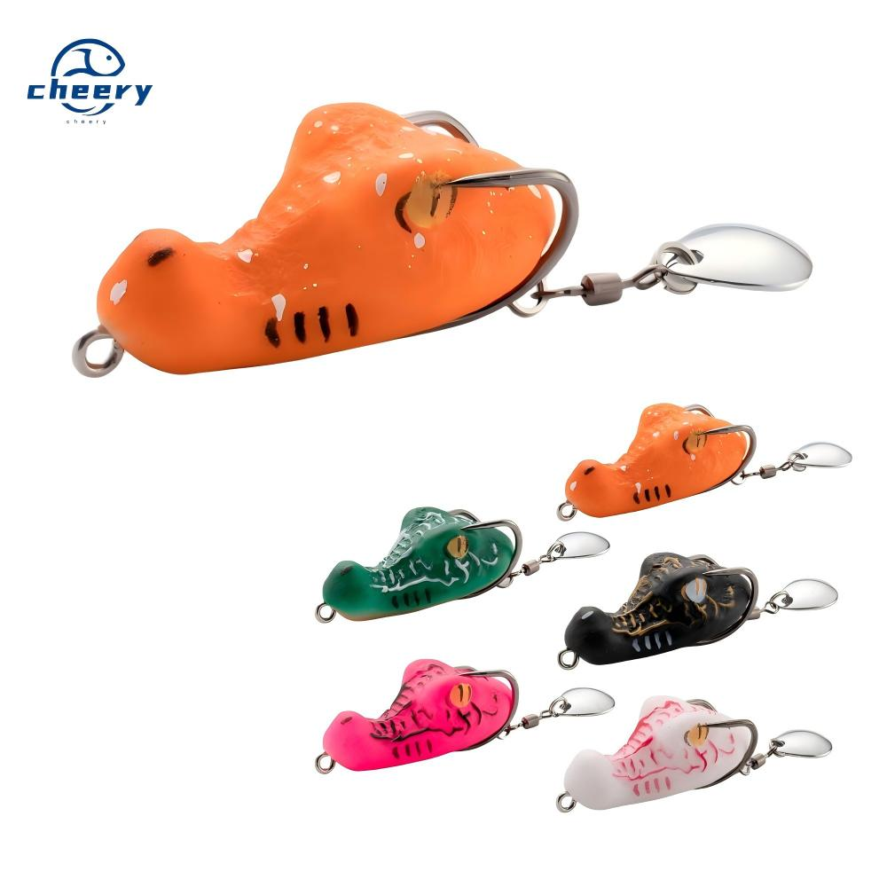 CHEERY 4cm 6.5g 5color New Thumb Mini Long-range Trumpet Heavy Grass Area Modified Frog Thunder Frog Fishing Lure · Original source photograph · specifications to confirm