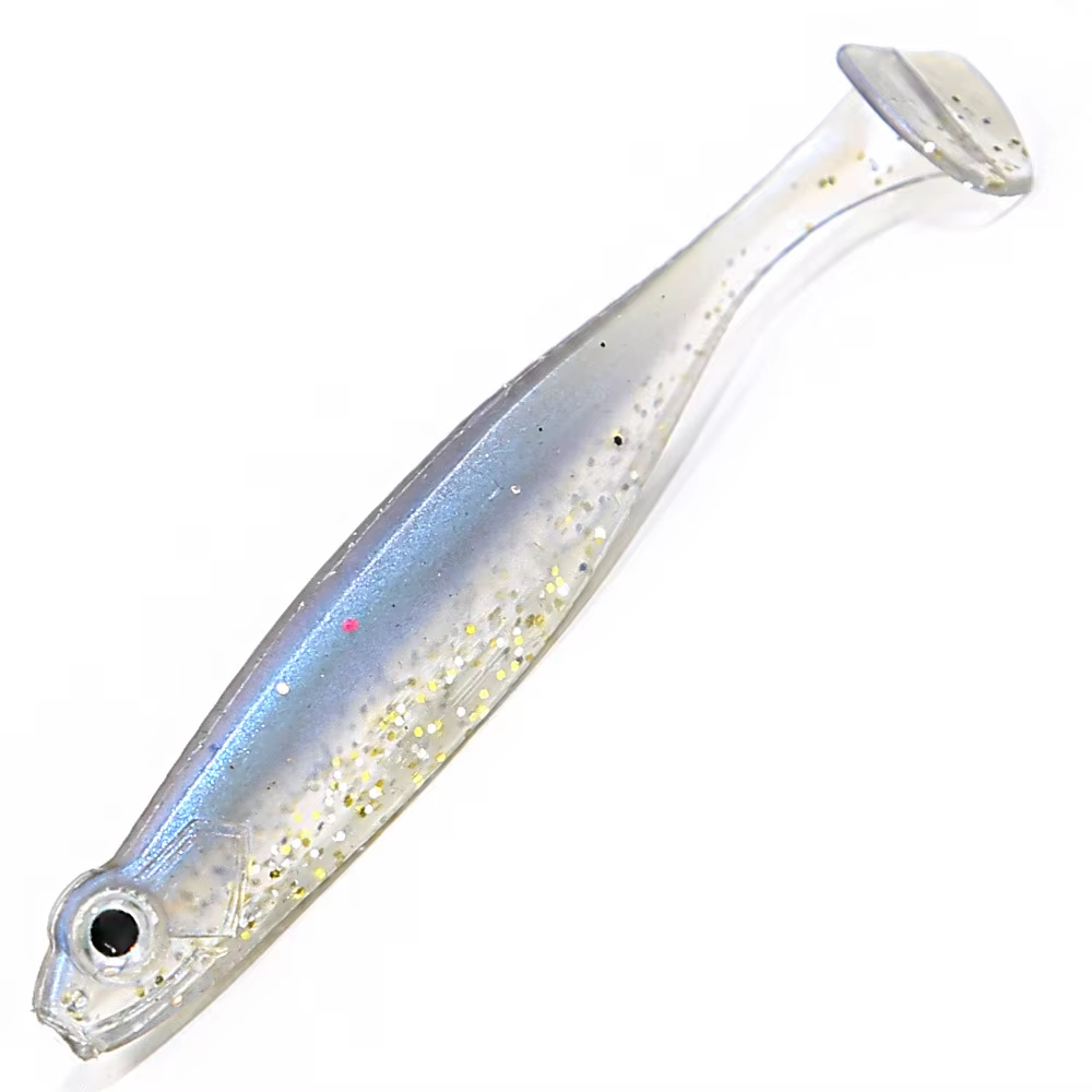 High Quality Stainless Steel 8-Piece Lure Sticky-Eye Soft Bait T-Tail Black-Pit Bass Mandarin Fish Powerful Fish-Attractant · Original source photograph · specifications to confirm