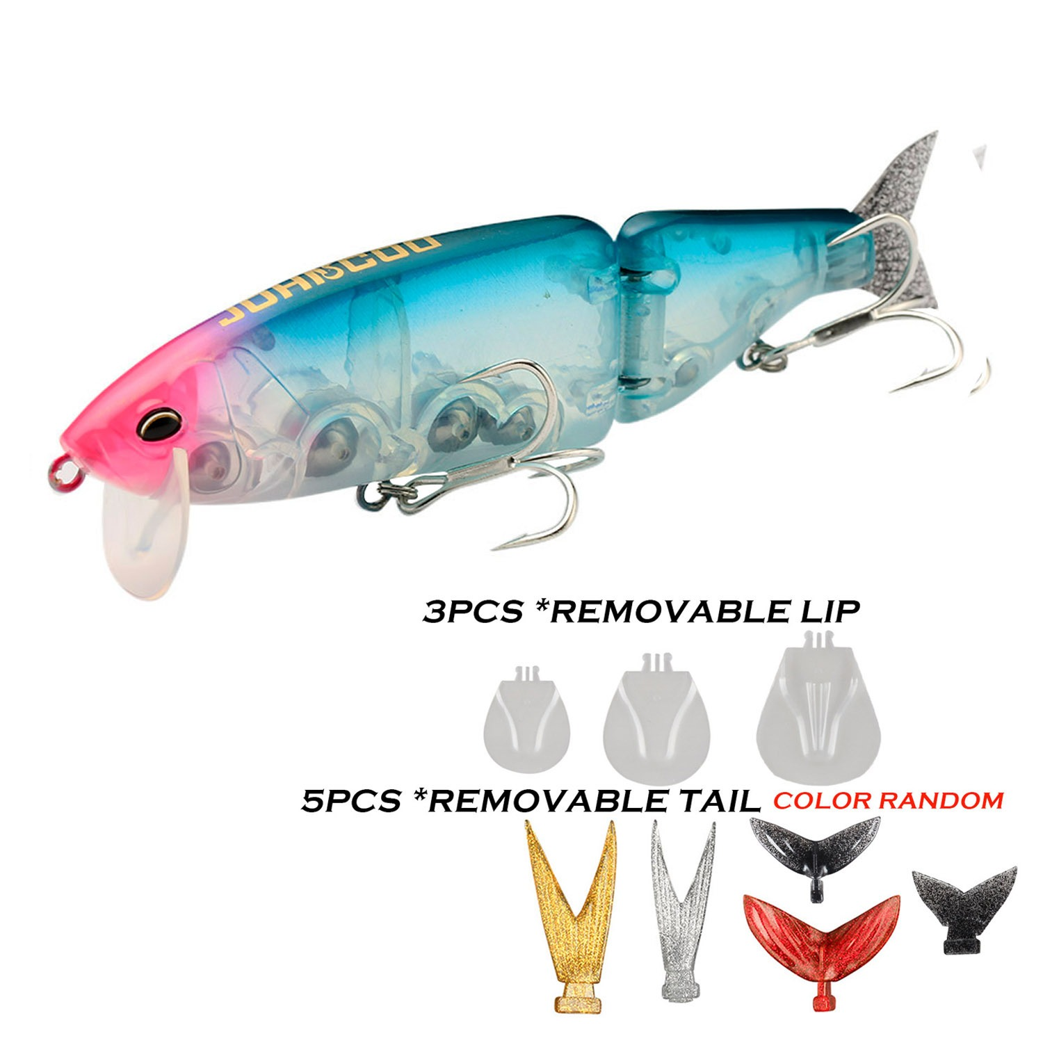 Cheery 135MM 160MM 190MM Wobblers Fishing Lure Built-in Sound Beads Multi Jointed Swim Baits Floating Minnow Lure Artificial Har · Original source photograph · specifications to confirm