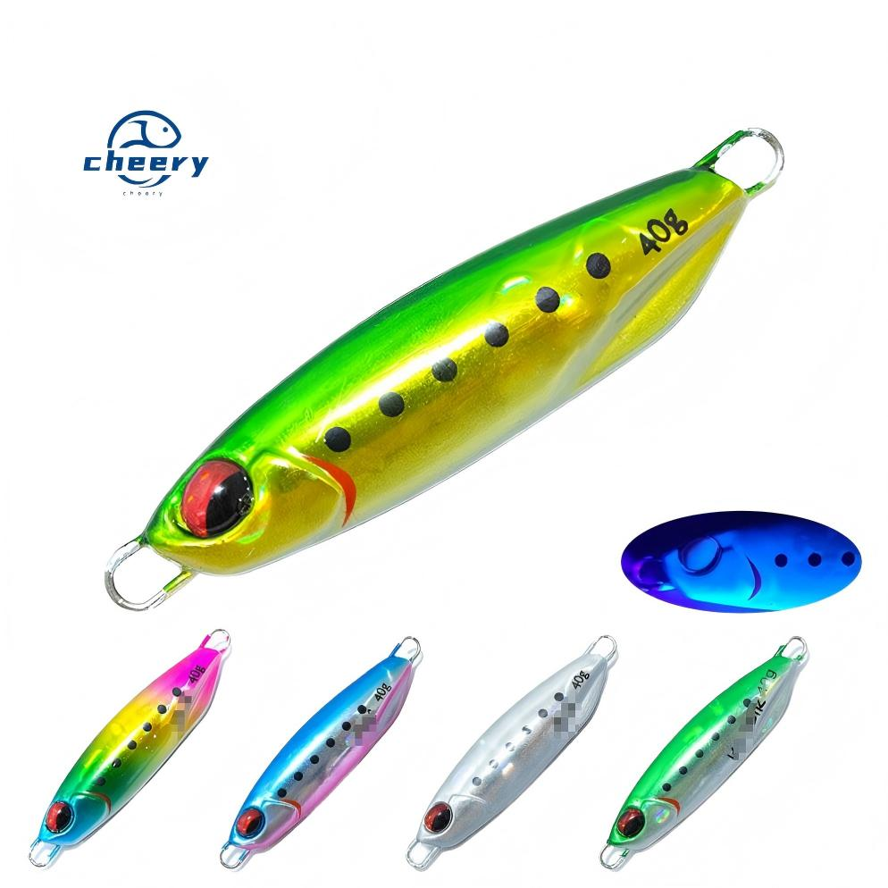 Cheery BZQ14 Saltwater Jigging Fishing Lure for Ocean Boat River Fishing Cod Perch Mackerel Snapper Bass Trout Tilapia Kids · Original source photograph · specifications to confirm