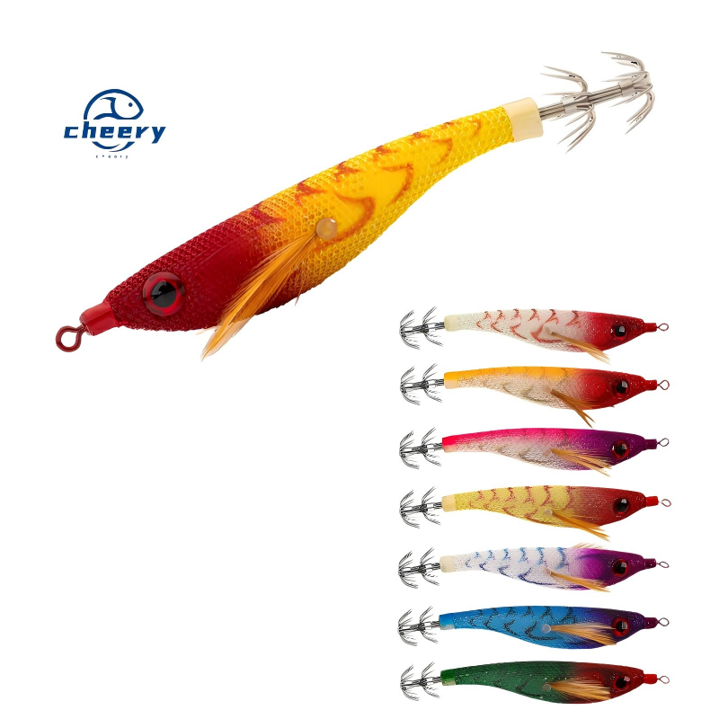 CHEERY Floating ABS Luminous Squid Jig Lure Midwater Baits Sea Fishing Saltwater Fish Target Species Shrimp Jigging Octopus · Original source photograph · specifications to confirm