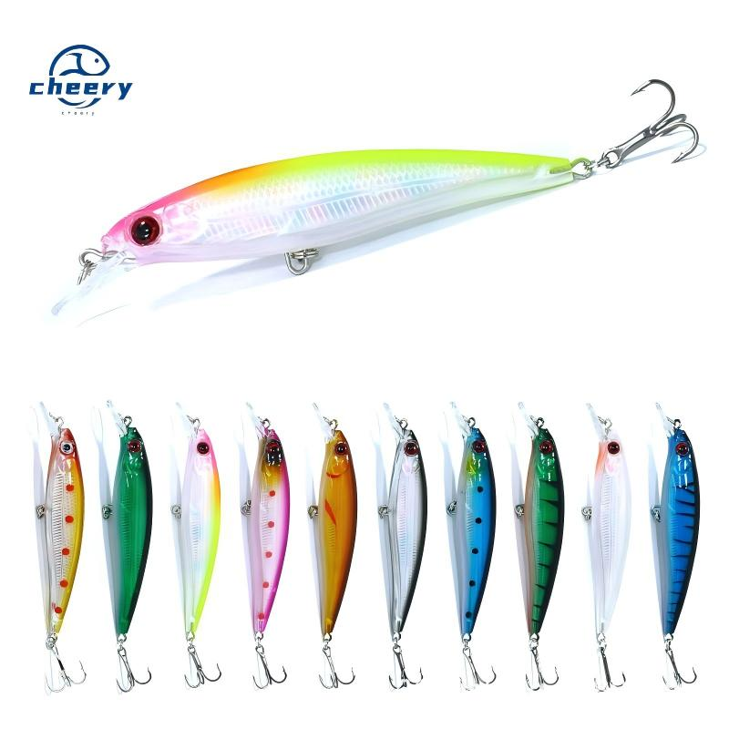 CHEERY 11CM 13.4G Minnow Bass Floating Hard Fishing Lure Artificial Minnow Lure for River Lake Stream Tackle · Original source photograph · specifications to confirm