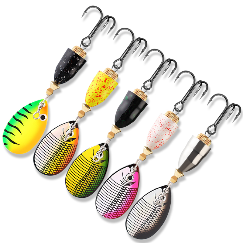 10g Spoon Spinner Fishing Lure Metal Inline Spinning Bait Blade Spoon Lure with Treble Hook for Bass · Original source photograph · specifications to confirm