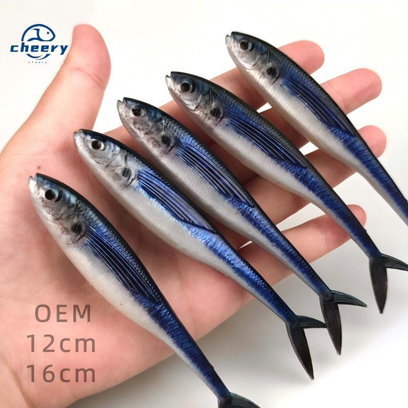 CHEERY 3D Printed Silicone Soft Swim Bait Fishing Lure for Zander Pike Bass Trout Bluegill & Snapper-Freshwater & Saltwater Use · Original source photograph · specifications to confirm