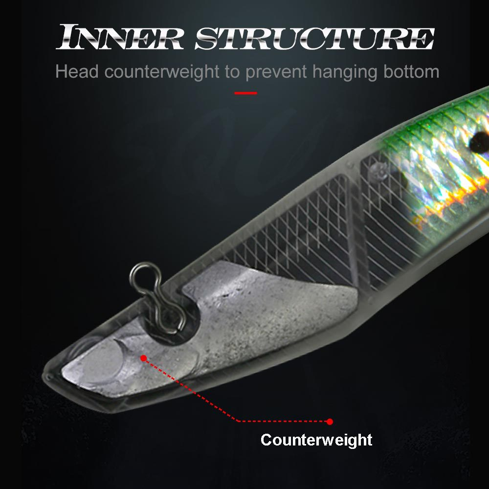 Wholesale Bionic Multi-Hook Artificial Soft Bait Rubber Mesh Luminous Shrimp Squid Jigs Crankbaits for Saltwater Fish Sea · Original source photograph · specifications to confirm