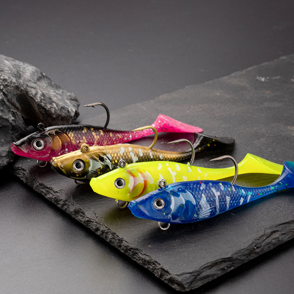 Cheery Soft PVC Salmon with Treble Hooks-Artificial Soft Bionic Bait for Sea Bass Catfish Freshwater/Saltwater Fishing · Original source photograph · specifications to confirm