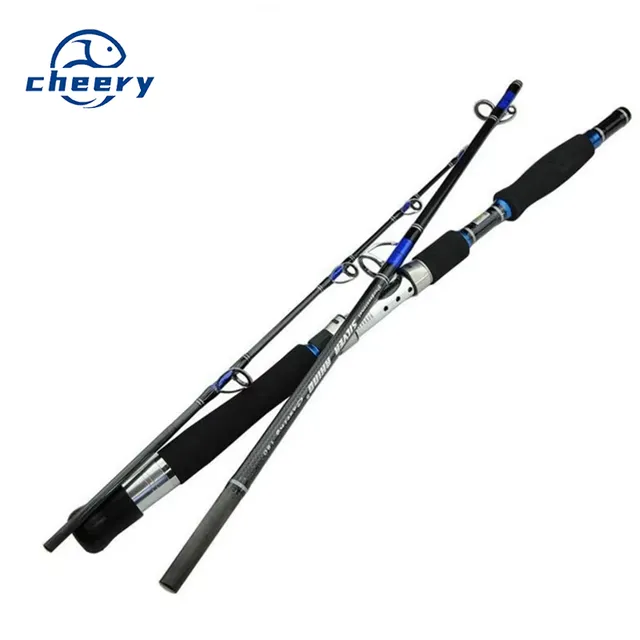 1.8m/1.95m/2.1m Big Game 3 Sections High Carbon Saltwater Fishing Rod Boat Rod Jigging Rod