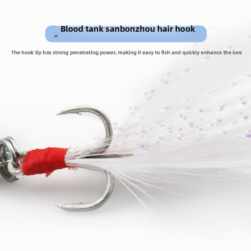Lengthen Jumping Lure Mouth Sequin Zinc Alloy Fresh Water Coil-up Skill Super Long-distance Fishing Bait Hooks for Fish · Original source photograph · specifications to confirm