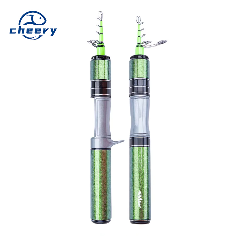 Fishing Fan Ultra Short Mini Telescopic Carbon Road Rod Portable Micro Quick Shark Horse Mouth Rod Set Fishing Tackle · Original source photograph · specifications to confirm