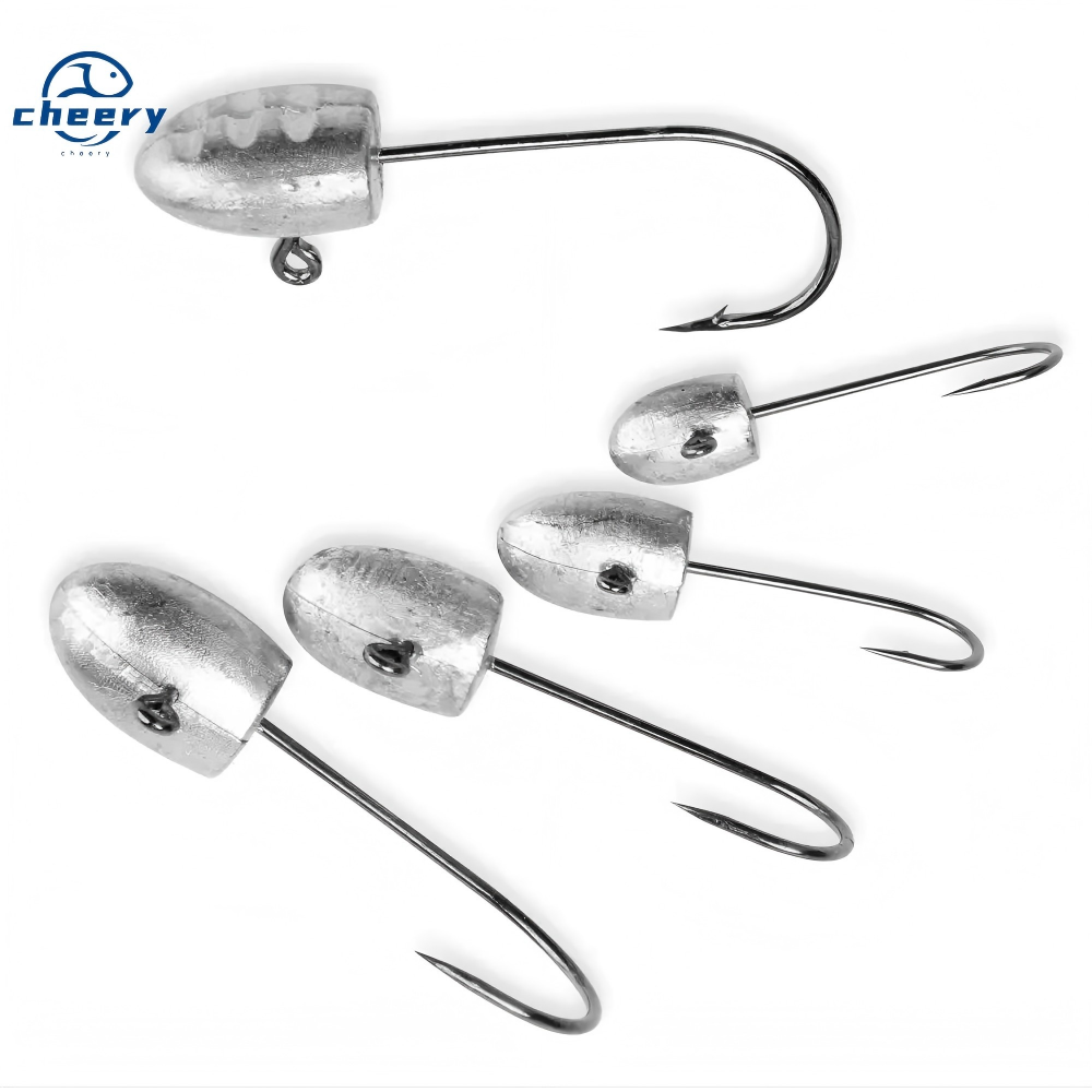 CHEERY 1g 2g 3g 4g Mini Ice Fishing Jig Head Hook Rockfish Barbed Finesse Fishing Hooks Soft Worm Jigging Tackle Bass Trout · Original source photograph · specifications to confirm