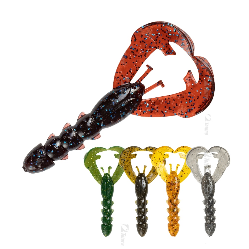 Hot Sale 15pcs/Bag TPR Soft Fishing Lure Lobster Plastic Crawfish Bait Prawn Lures 4cm/0.45g Saltwater Fish River Fishing · Original source photograph · specifications to confirm