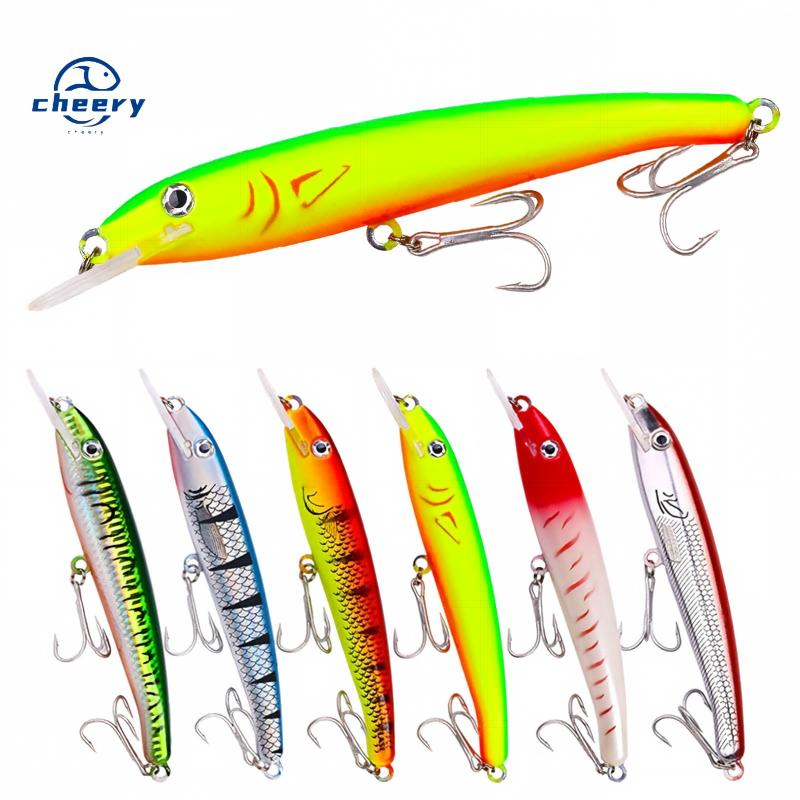 CHEERY Deep Diving Minnow Artificial Hard Bait Lure 30g/44g for Bass Sea Fishing Saltwater Fish Without Hooks ABS · Original source photograph · specifications to confirm
