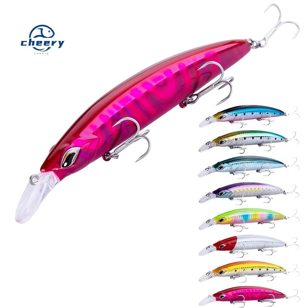 CHEERY Lures Minnow Fake Fish Salt Water Trolling Lures 110mm 19g Minnow Fake Fish Baits · Original source photograph · specifications to confirm