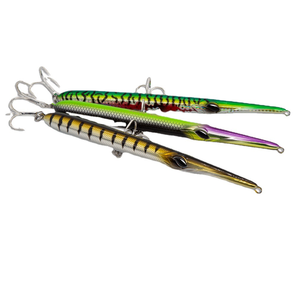 Big Javelin Artificial Hard Bait Pencil Lure Sea Fishing Long-Casting Sinking/Surfacing VMC Hook Integrated Fish · Original source photograph · specifications to confirm