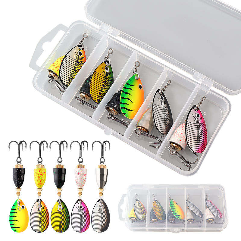 CHEERY 10g Metal Spoon Spinner Fishing Lure with Treble Hook for Bass Saltwater Fish Zander & Pike · Original source photograph · specifications to confirm