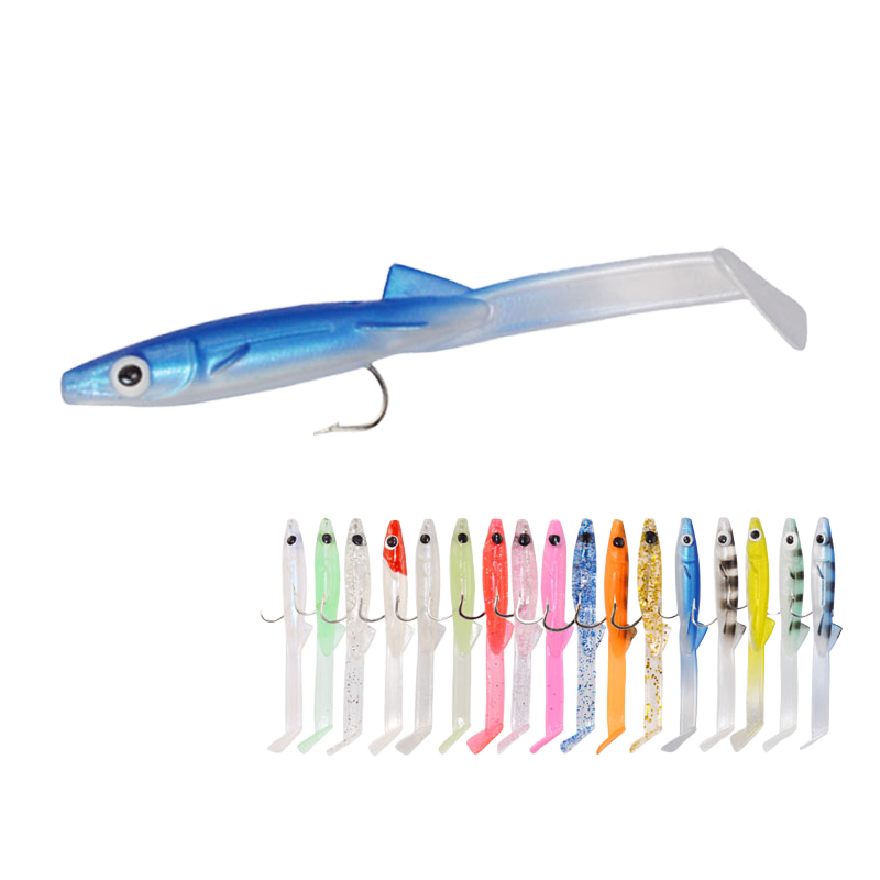 Quality 70mm 2.2g Paddle Tail Sand Eel Fishing Lure Top Soft Sea Eel Bait for Freshwater Fish for Ocean Boat River Fishing · Original source photograph · specifications to confirm