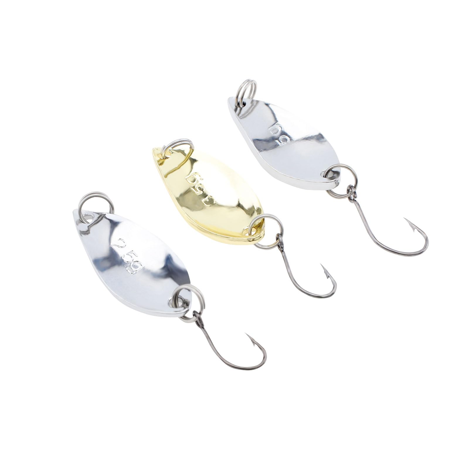 Cheery Steel Hook Lure Set for Bass Trout Catfish Hard Metal Saltwater and Freshwater Fishing Spoons Lures · Original source photograph · specifications to confirm