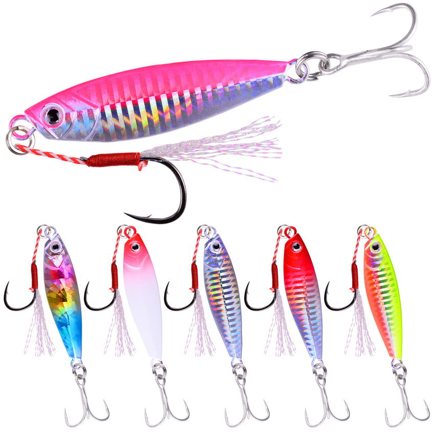 OEM High Quality Jig Slow Speed Metal Lead Saltwater Fishing Fast Vertical Jigging Lures Metal Jig with Hooks · Original source photograph · specifications to confirm