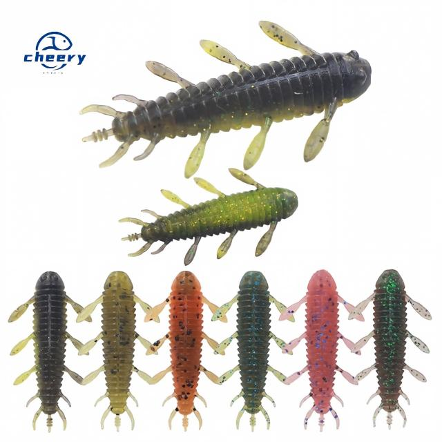 CHEERY New Style  5cm 1.9g Green Pumpkin Saltwater Fishing Bottom Fishing Soft Bait Printed · Original source photograph · specifications to confirm