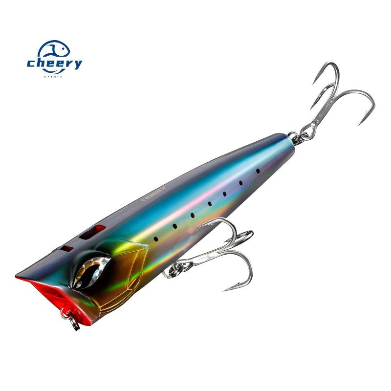 CHEERY 3 Sizes Stock Popper Lure Sea Giant Tuna Top Water Floating Pop Fishing Lure Factory · Original source photograph · specifications to confirm