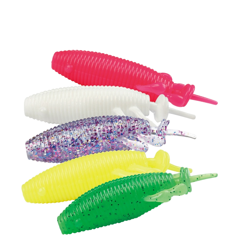 Byloo Twin Tail Silicone Soft Swim Bait Topwater Lure for Marlin Pike & Cod-Ice Fishing Use 8cm with Hooks · Original source photograph · specifications to confirm