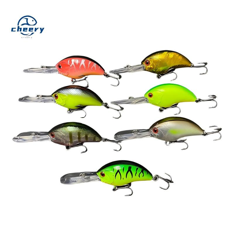 Cheery 11.4G 55mm Hard Bait Crank Bait Top Water Artificial Salt Water Bass Made Silicone Minnow Lure Fly Fishing Lure Fishing · Original source photograph · specifications to confirm